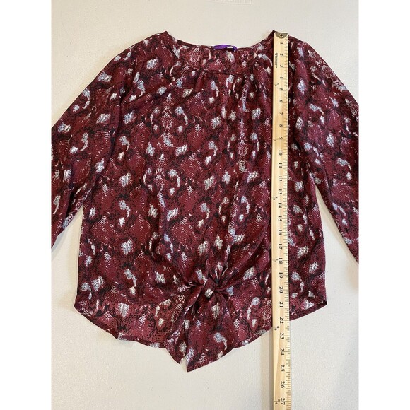 NEW Stitch Fix Tie Front Blouse Womens XS Workwear Travel Lightweight Career - Picture 5 of 7